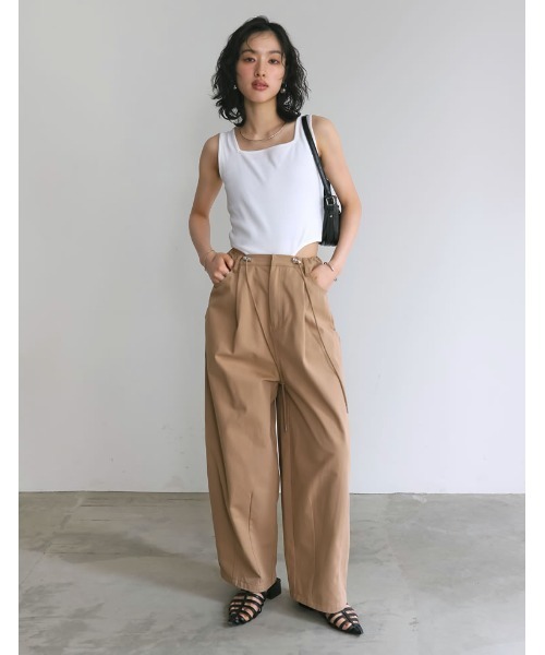 Re:EDIT（リエディ）の「ストレッチリブハイレグタンクトップ（タンクトップ・レディース・レッド/ホワイト/ブラック/チャコールグレー・LARGE/MEDIUM）」の22枚目の写真