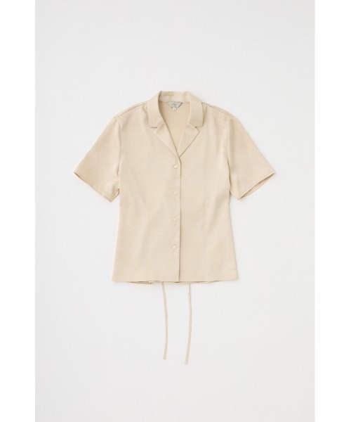 M_（エムアンダーバー）の「リサイクルポリエステル使用　後ろ姿が印象的なサテンシャツ（シャツ/ブラウス・レディース・ライトカーキ/ダークブラウン/ライトベージュ・FREE）」の18枚目の写真