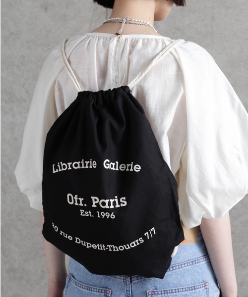 ROSE BUD（ローズバッド）の「(Ofr.Paris)ナップサック（バックパック/リュック・レディース・ホワイト/ブラック/ブラウン・FREE）」の3枚目の写真