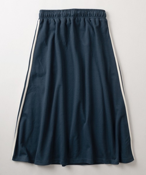 CONVERSE（コンバース）の「【CONVERSE/コンバース】ワンポイントロゴプリント＆サイドラインデザイン ダンボール生地 スウェットスカート/ジャージ（スカート・レディース・ブラック/ベージュ/ネイビー/ライトピンク・M/L）」の6枚目の写真