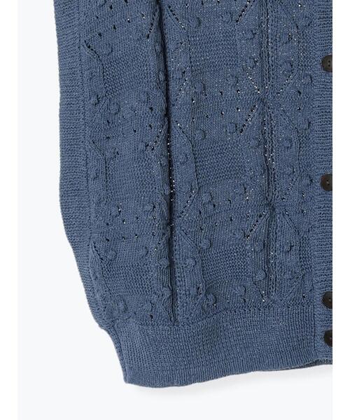 Samansa Mos2（サマンサ モスモス）の「ぽこぽこ幾何学柄ベスト（ベスト・レディース・キナリ/ブルー/ベージュ/チャコールグレー・F）」の10枚目の写真