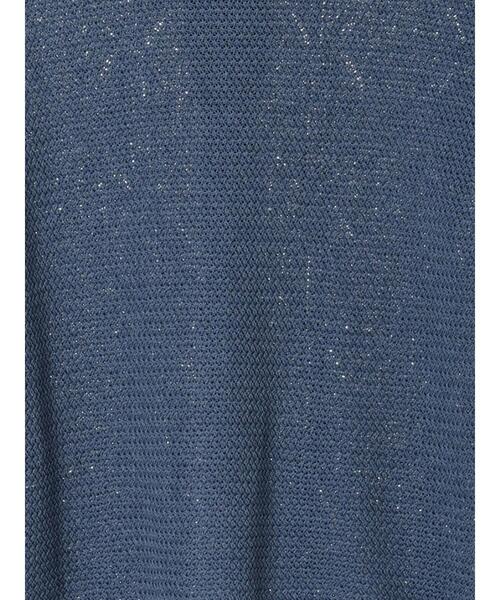 Samansa Mos2（サマンサ モスモス）の「ぽこぽこ幾何学柄ベスト（ベスト・レディース・キナリ/ブルー/ベージュ/チャコールグレー・F）」の5枚目の写真