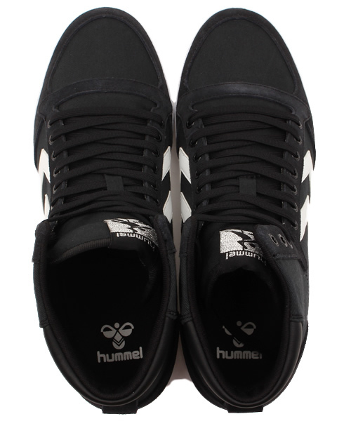 hummel（ヒュンメル）の「hummel/ヒュンメル SLIMMER STADIL CANVAS HIGH/スリマー スタディール キャンバス ハイ  HM63111K（スニーカー・メンズ・ホワイト/ブラック×ホワイト/トリコロール/ネイビー/ブラック/グレー・25.5cm/24.0cm/26.5cm/27.0cm/25.0cm/28.0cm/23.0cm/22.5cm/29.5cm）」の15枚目の写真