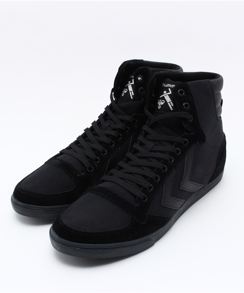 hummel（ヒュンメル）の「hummel/ヒュンメル SLIMMER STADIL CANVAS HIGH/スリマー スタディール キャンバス ハイ  HM63111K（スニーカー・メンズ・ホワイト/ブラック×ホワイト/トリコロール/ネイビー/ブラック/グレー・25.5cm/24.0cm/26.5cm/27.0cm/25.0cm/28.0cm/23.0cm/22.5cm/29.5cm）」の22枚目の写真
