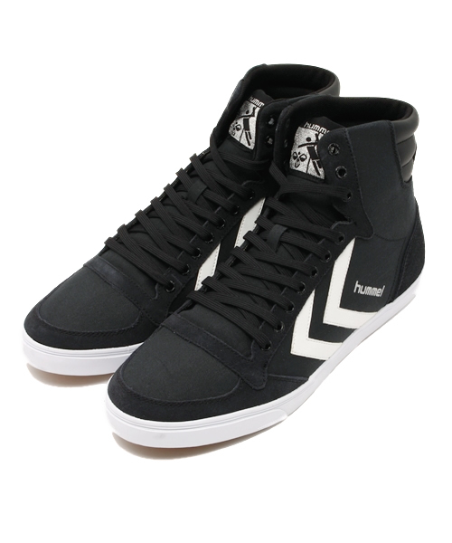 hummel（ヒュンメル）の「hummel/ヒュンメル SLIMMER STADIL CANVAS HIGH/スリマー スタディール キャンバス ハイ  HM63111K（スニーカー・メンズ・ホワイト/ブラック×ホワイト/トリコロール/ネイビー/ブラック/グレー・25.5cm/24.0cm/26.5cm/27.0cm/25.0cm/28.0cm/23.0cm/22.5cm/29.5cm）」の17枚目の写真