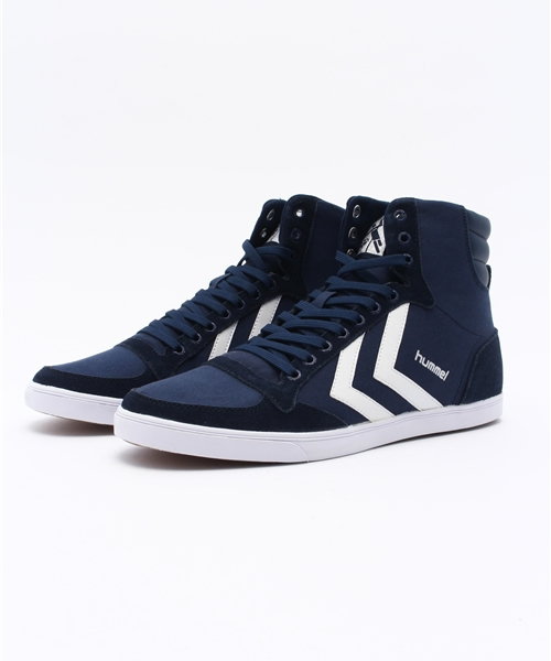 hummel（ヒュンメル）の「hummel/ヒュンメル SLIMMER STADIL CANVAS HIGH/スリマー スタディール キャンバス ハイ  HM63111K（スニーカー・メンズ・ホワイト/ブラック×ホワイト/トリコロール/ネイビー/ブラック/グレー・25.5cm/24.0cm/26.5cm/27.0cm/25.0cm/28.0cm/23.0cm/22.5cm/29.5cm）」の19枚目の写真