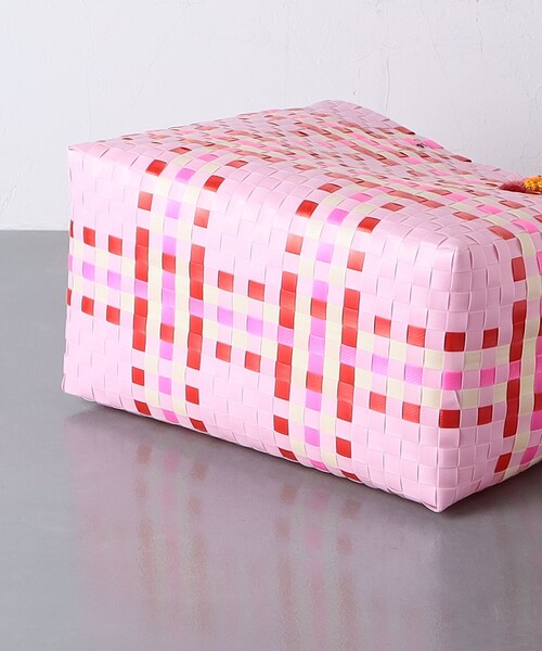 MERCEDES SALAZAR(メルセデスサラザール)の「【別注】<MERCEDES SALAZAR>テープ カゴバッグ(かごバッグ・レディース・レッド/ライム/ライトピンク・FREE)」の8枚目の写真