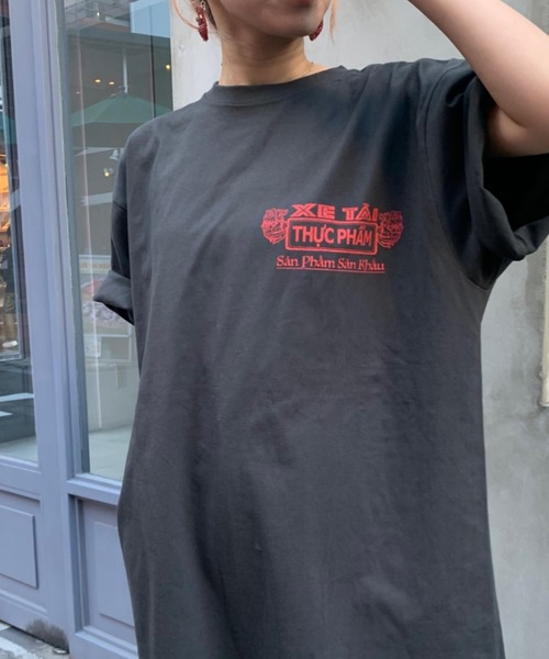 THEATRE PRODUCTS（シアタープロダクツ）の「バインミープリントTシャツ（Tシャツ/カットソー・レディース・ブラック/ブルー/ホワイト・FREE）」の12枚目の写真