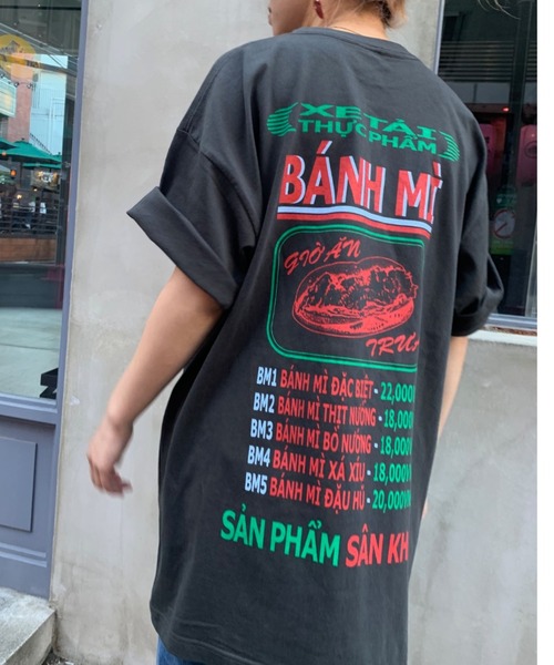 THEATRE PRODUCTS（シアタープロダクツ）の「バインミープリントTシャツ（Tシャツ/カットソー・レディース・ブラック/ブルー/ホワイト・FREE）」の13枚目の写真