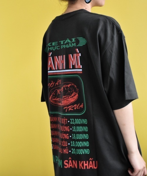 THEATRE PRODUCTS（シアタープロダクツ）の「バインミープリントTシャツ（Tシャツ/カットソー・レディース・ブラック/ブルー/ホワイト・FREE）」の20枚目の写真