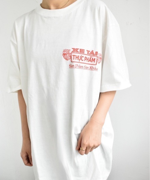 THEATRE PRODUCTS（シアタープロダクツ）の「バインミープリントTシャツ（Tシャツ/カットソー・レディース・ブラック/ブルー/ホワイト・FREE）」の17枚目の写真