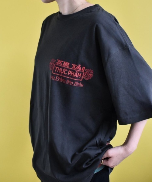 THEATRE PRODUCTS（シアタープロダクツ）の「バインミープリントTシャツ（Tシャツ/カットソー・レディース・ブラック/ブルー/ホワイト・FREE）」の22枚目の写真