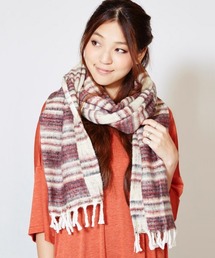 チャイハネ | 【チャイハネ】カラフルボーダーアクリルショール(マフラー)