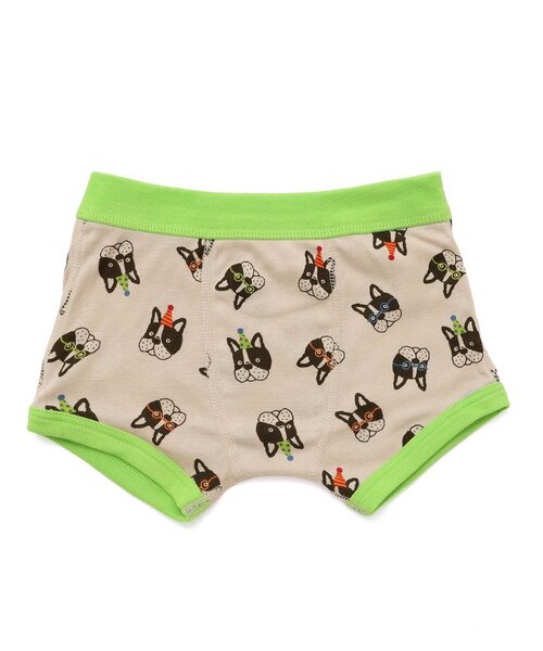 BREEZE（ブリーズ）の「BOYSブルドック&FOスマイルボクサーパンツ（ボクサーパンツ・キッズ・グレー/サックスブルー/ベージュ/マスタード・100/110/120/130/140/150）」の2枚目の写真