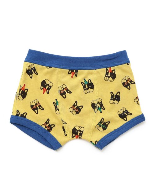 BREEZE（ブリーズ）の「BOYSブルドック&FOスマイルボクサーパンツ（ボクサーパンツ・キッズ・グレー/サックスブルー/ベージュ/マスタード・100/110/120/130/140/150）」の4枚目の写真