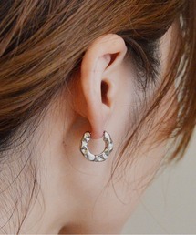 ニッケルフリー ホローメタルフープピアス