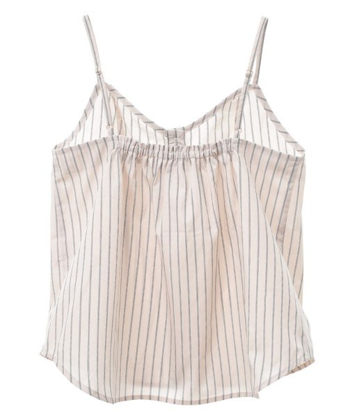 earth music&ecology（アースミュージックアンドエコロジー）の「Set2点 ドロストショートシャツ＋キャミブラウス（シャツ/ブラウス・レディース・ベージュ/ライトブルー/オフホワイト・FREE）」の8枚目の写真