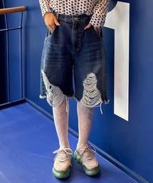 Candy Stripper | DAMAGE SHORT ジーンズ(デニムパンツ)