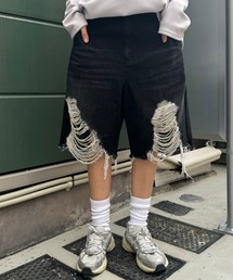 Candy Stripper | DAMAGE SHORT ジーンズ(デニムパンツ)