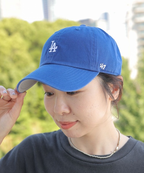 LEPSIM(レプシィム)の「'47 CLEAN UP CAP 143002(キャップ・レディース・ベージュ/グレー/ブルー/アイボリー/ベージュ系その他/ネイビー/ブラック/ワインレッド/ダークグリーン/ライトグレー/ピンク・ONE SIZE)」の9枚目の写真