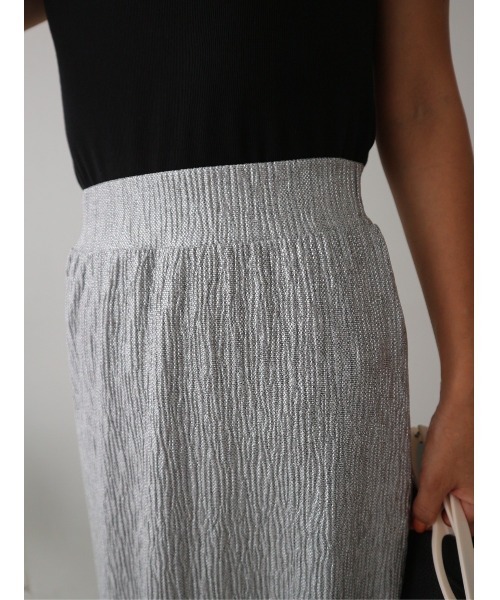 TRUNC（トランクエイティーエイト）の「Glitter Rib Skirt（スカート・レディース・ゴールド/シルバー・FREE）」の3枚目の写真