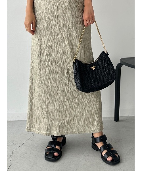 TRUNC（トランクエイティーエイト）の「Glitter Rib Skirt（スカート・レディース・ゴールド/シルバー・FREE）」の8枚目の写真