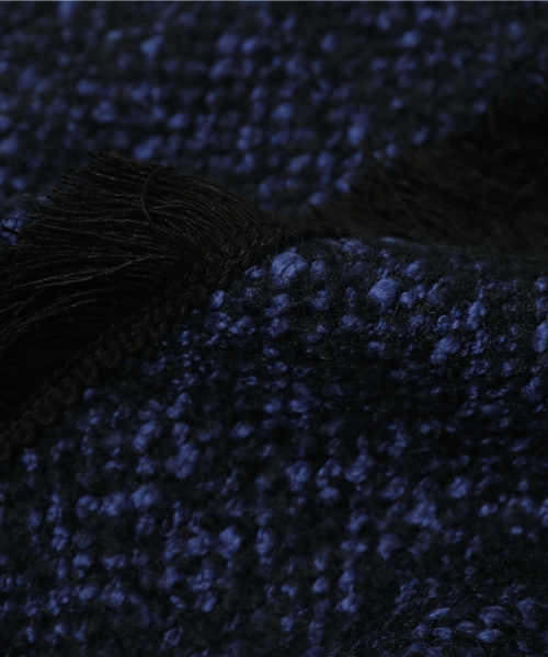 ELFORBR（エルフォーブル）の「ツィードフリンジトリミングAラインスカート（スカート・レディース・ブラウン/ブルー・38/36）」の4枚目の写真