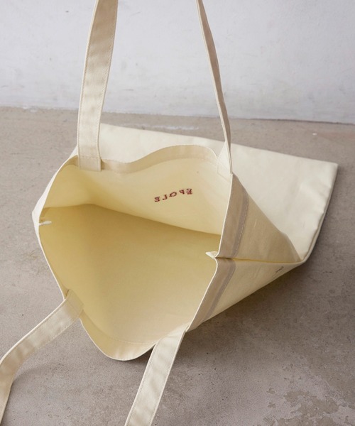 キャンバス ロゴ トートバッグ Canvas logo embroidery tote bag / キャンバス ロゴ刺しゅう
