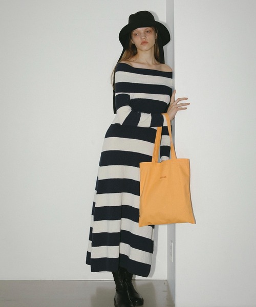 EFOLE（エフォル）の「Canvas logo embroidery tote bag / キャンバス ロゴ刺しゅう トートバッグ（トートバッグ・レディース・オフホワイト/オレンジ/ブルー・FREE）」の11枚目の写真