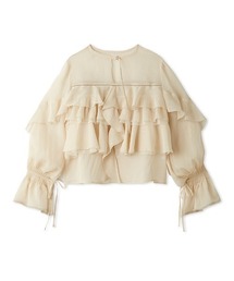 FRAY I.D（フレイアイディー）の「チュールフリルブラウス（シャツ/ブラウス・レディース）」