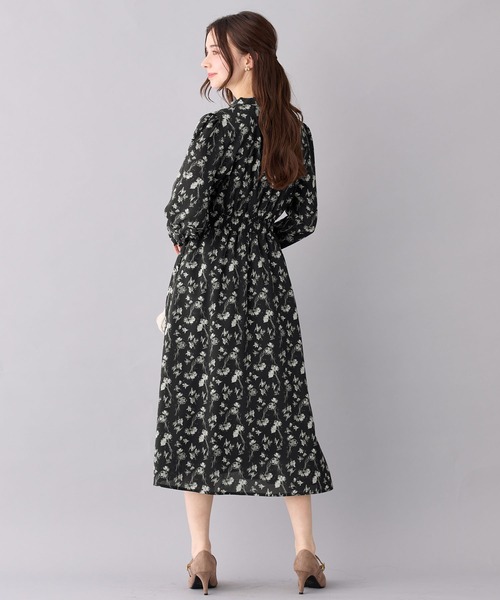 alotta(アロッタ)の「美人シルエットボウタイワンピース(ワンピース・レディース・グレー/ブラック・M/L/LL/3L)」の15枚目の写真