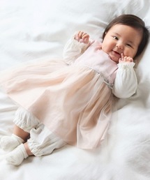 10mois（ディモワ）の「【10mois(ディモワ)】星チュール着るスタイドレス（スタイ/よだれかけ・キッズ）」