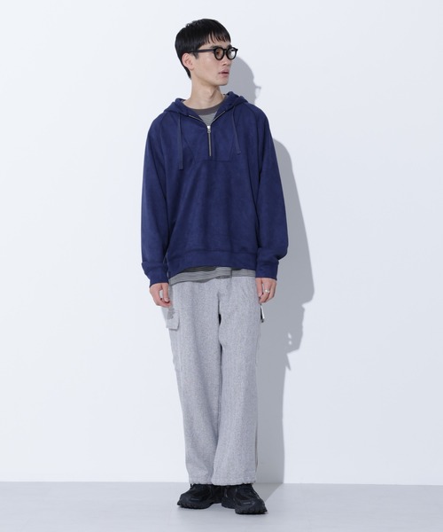 Apo(s)ture(アポスチャー)の「LUCAS-002/へリンボンカーゴパンツ(カーゴパンツ・メンズ・ライトグレー/ブラウン/グレー/チャコール・XS/S/M/L/XL)」の22枚目の写真