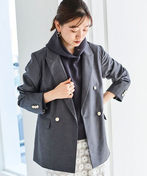 le.coeur blanc（ルクールブラン）の「ダンボールパーカー（パーカー・レディース・ダークグレー/ベージュ・38）」の17枚目の写真