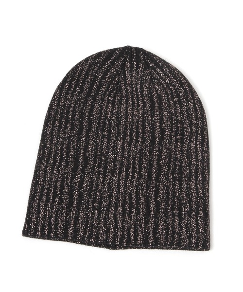 LAKOLE（ラコレ）の「箔プリントニットワッチ / 133094（ニットキャップ/ビーニー・レディース・ブラック/グレー/オフホワイト・FREE）」の2枚目の写真