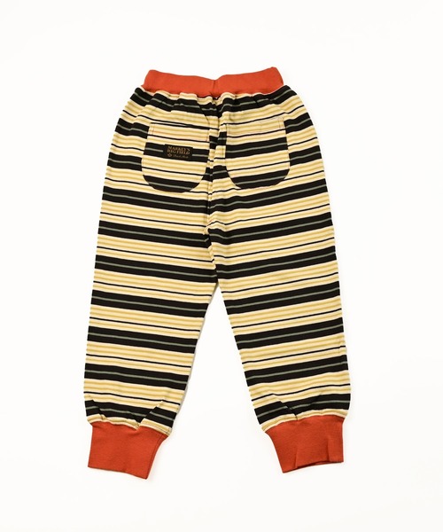 BIG FIELD（ビッグフィールド）の「【PEANUTS】スヌーピー/ワッペンボーダーパンツ（その他パンツ・キッズ・ブラウン/レッド・70/80/90/95/100/110/120/130/140/150）」の7枚目の写真