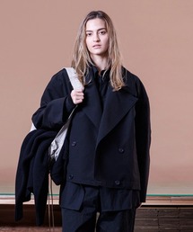 【VOAAOV】 RECYCLE T/C WETHER Short Trench