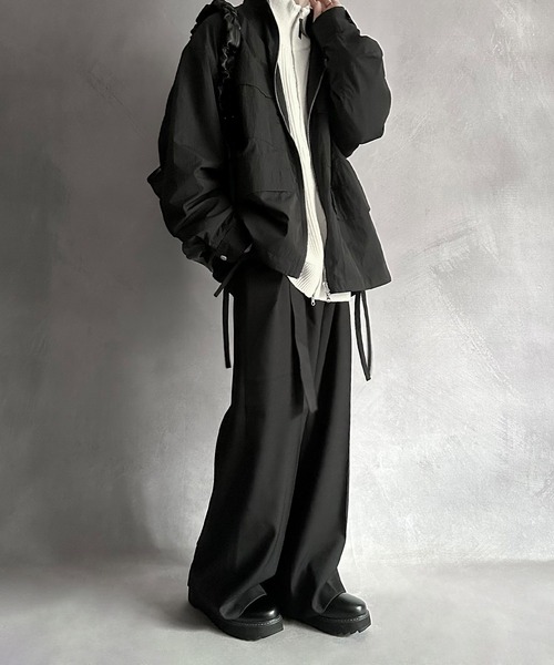 Christian Dior ウールワイドストレートスラックス SERACE】Wide straight wool like belted slacks / ワイド