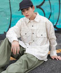 WEGO/【UNISEX】チェックネルシャツ