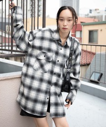 WEGO | WEGO/【24年秋冬新作・UNISEX】チェックネルシャツ(シャツ/ブラウス)