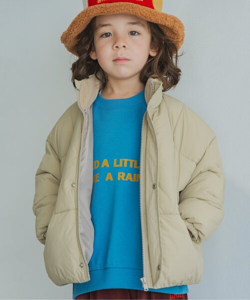 p.premier(ピードットプルミエ)の「マフラーいらずのふわもこ中綿ジャケット(ダウンジャケット/コート・キッズ・ベージュ/ダークブラウン/グリーン/ブラック・80/90/100/110/120/130/140)」の3枚目の写真