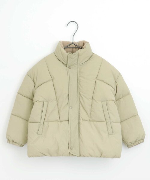 p.premier(ピードットプルミエ)の「マフラーいらずのふわもこ中綿ジャケット(ダウンジャケット/コート・キッズ・ベージュ/ダークブラウン/グリーン/ブラック・80/90/100/110/120/130/140)」の11枚目の写真