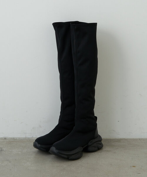 RAY CASSIN（レイカズン）の「サイハイストレッチブーツ（ブーツ・レディース・ブラック/ブラウン・SMALL/MEDIUM/LARGE）」の3枚目の写真