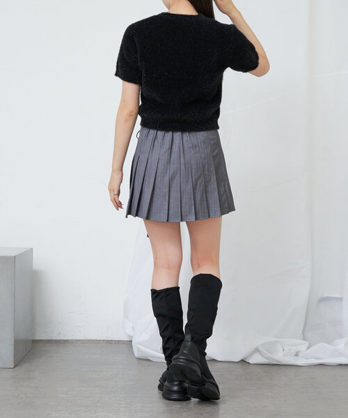 RAY CASSIN（レイカズン）の「サイハイストレッチブーツ（ブーツ・レディース・ブラック/ブラウン・SMALL/MEDIUM/LARGE）」の6枚目の写真