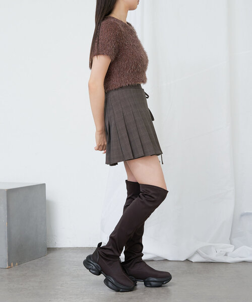 RAY CASSIN（レイカズン）の「サイハイストレッチブーツ（ブーツ・レディース・ブラック/ブラウン・SMALL/MEDIUM/LARGE）」の10枚目の写真