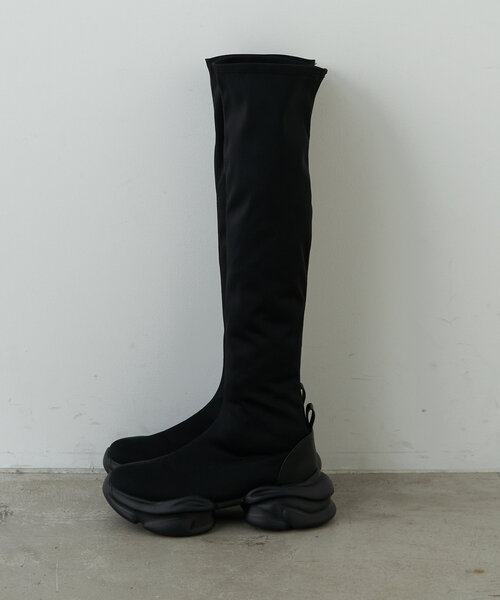 RAY CASSIN（レイカズン）の「サイハイストレッチブーツ（ブーツ・レディース・ブラック/ブラウン・SMALL/MEDIUM/LARGE）」の13枚目の写真