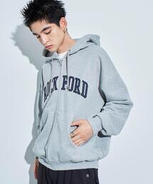 WEGO/ワッペンロゴジップパーカー