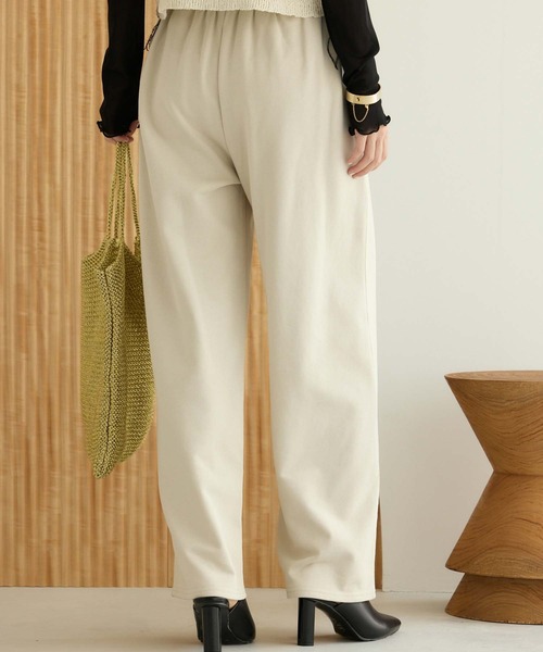 Edit Sheen（エディットシーン）の「スウェットワイドパンツ（スウェットパンツ・レディース・グレイッシュベージュ/ブラック/グレー・M）」の4枚目の写真