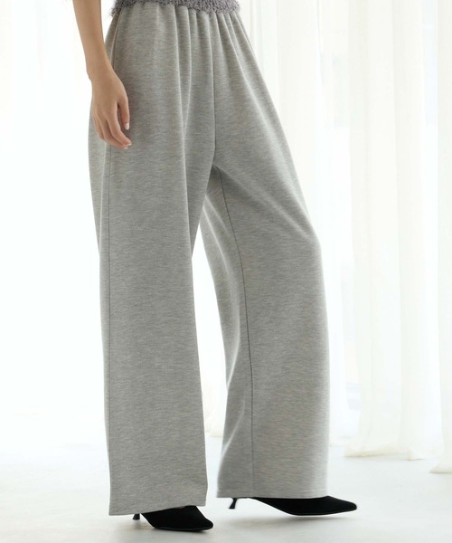 Edit Sheen（エディットシーン）の「スウェットワイドパンツ（スウェットパンツ・レディース・グレイッシュベージュ/ブラック/グレー・M）」の8枚目の写真
