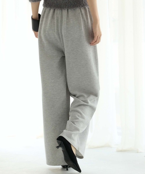 Edit Sheen（エディットシーン）の「スウェットワイドパンツ（スウェットパンツ・レディース・グレイッシュベージュ/ブラック/グレー・M）」の9枚目の写真